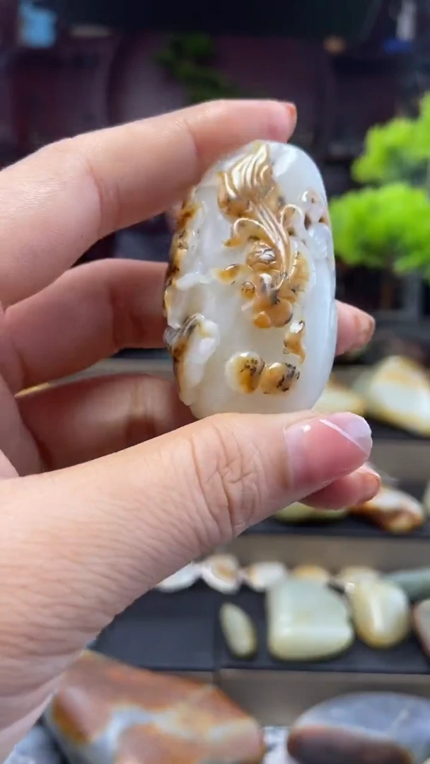 和田玉未镶嵌挂件和田玉吊坠挂件精美