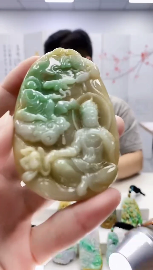 未镶嵌定制翡翠4917ry-毛货挂件36