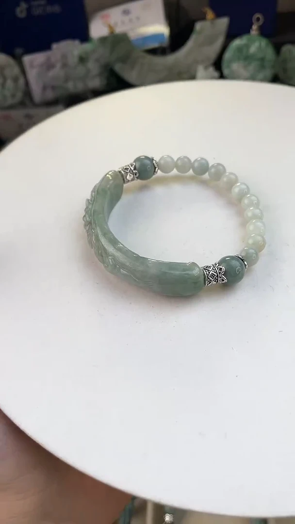 未镶嵌手链翡翠手工定制默认微瑕主播介绍为准