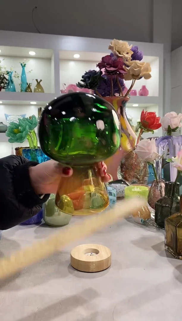 慕忆家手作琉璃花瓶瑕疵