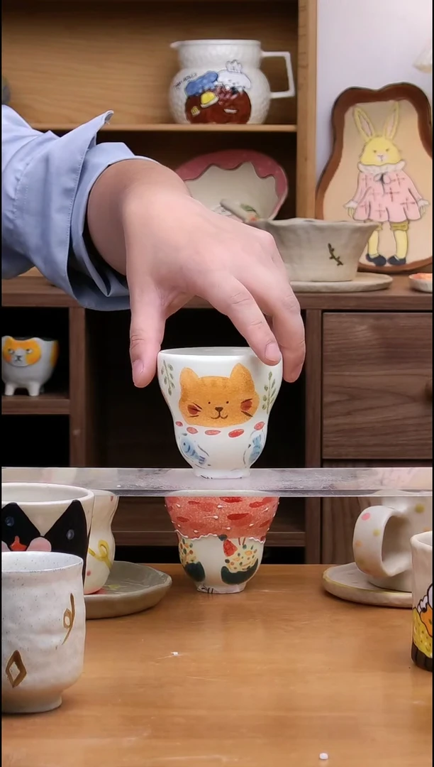 手柄款陶瓷景德镇手工手绘25