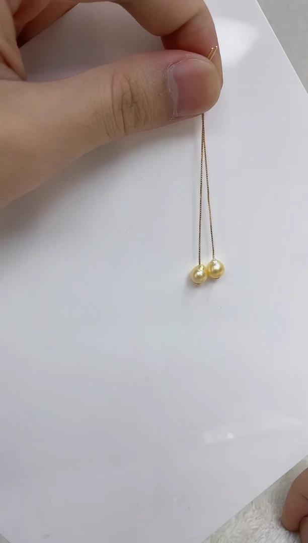 银S925镶嵌海水珍珠耳饰