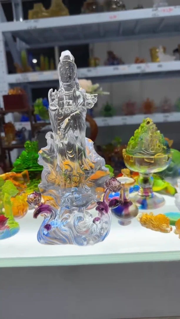 手工艺品琉璃古法琉璃  全品 观音