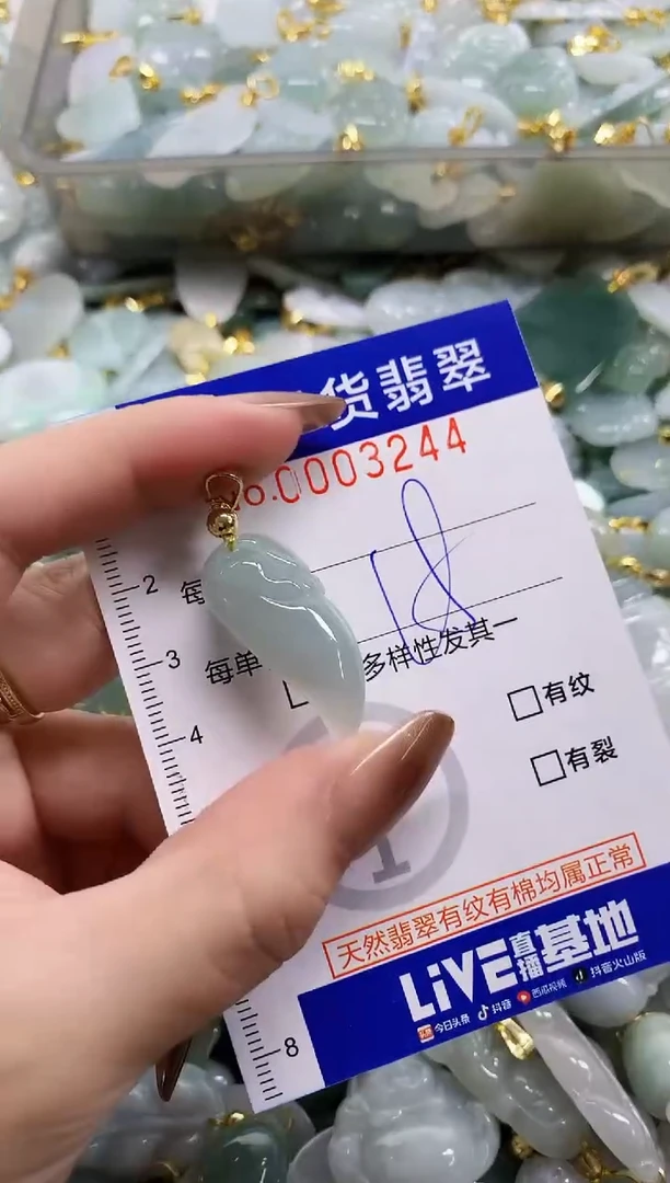 颈饰未镶嵌翡翠天然A货翡翠