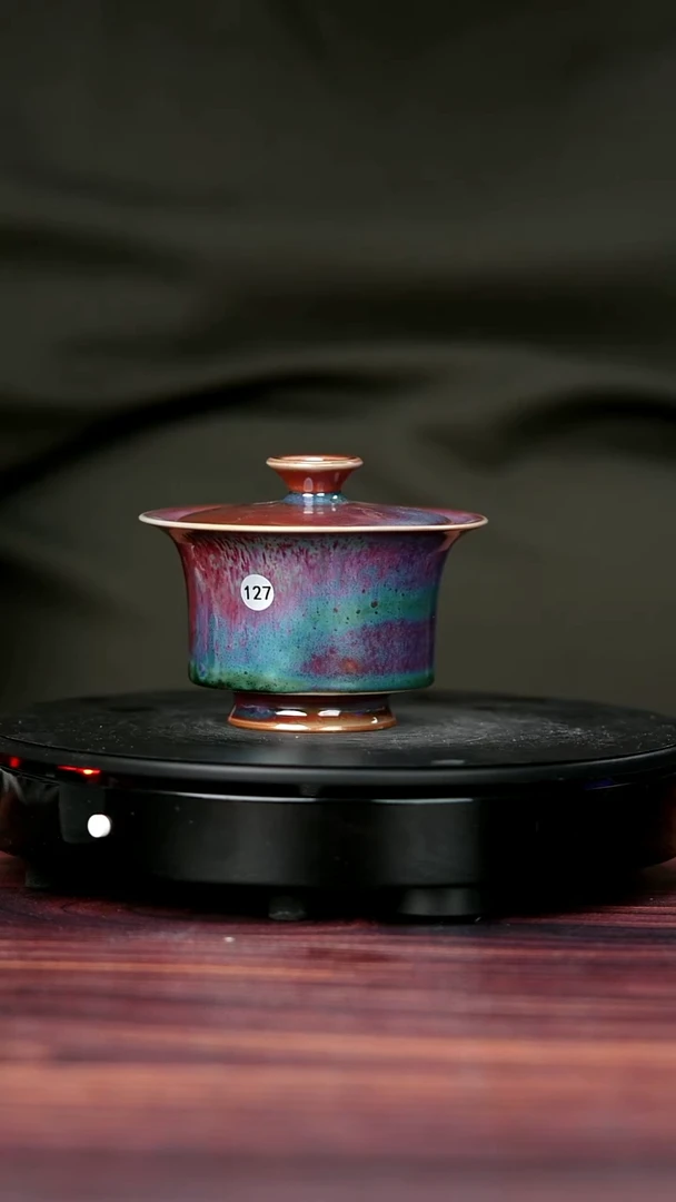 其他钧瓷127#盼龙窑一级品原矿钧瓷盖碗