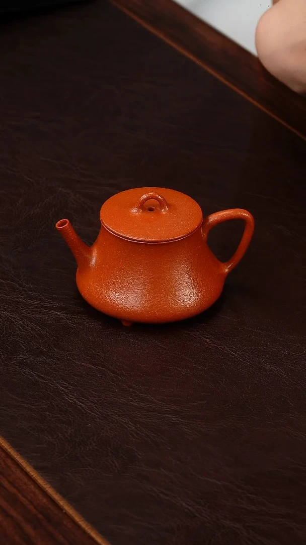 茶壶紫砂侯峰99纯红降坡灵隐125cc