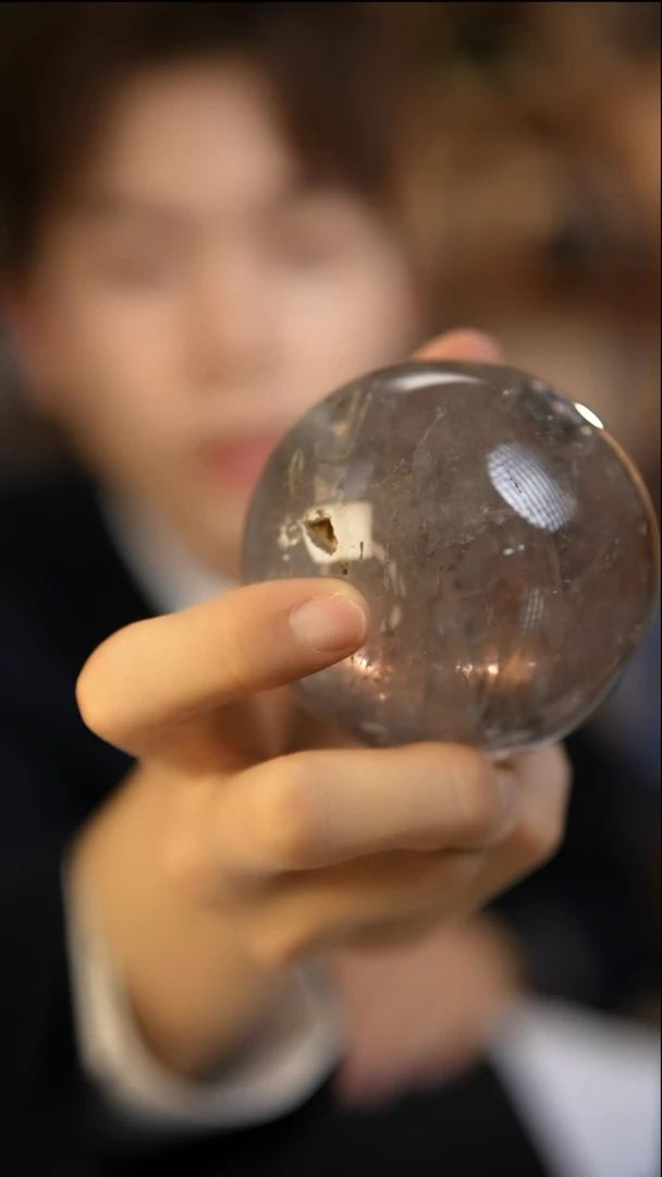 未镶嵌珠宝半成品水晶茶水晶球D314