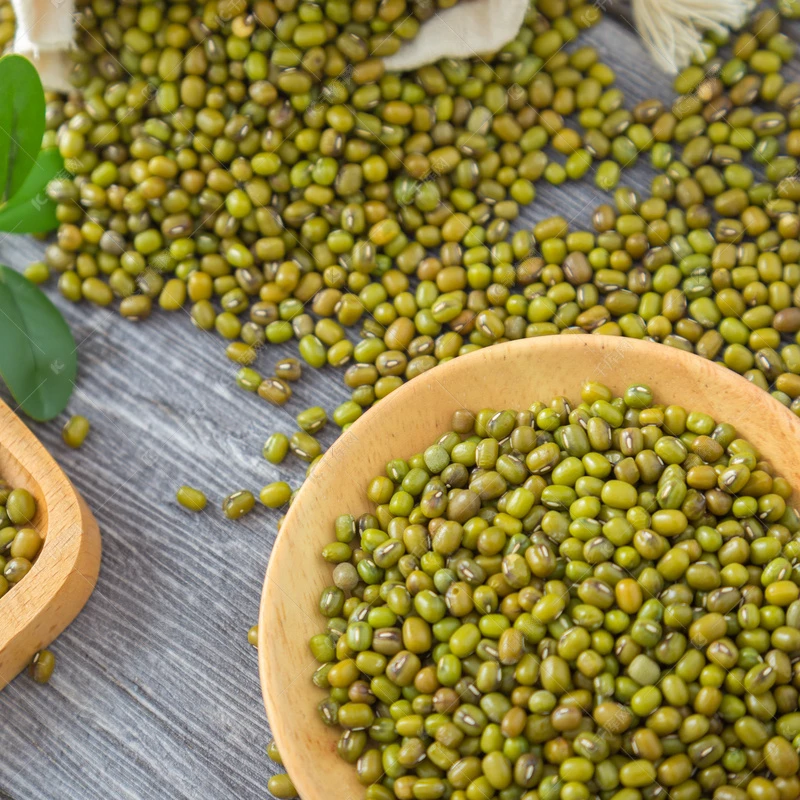 云南高原农家现收绿豆