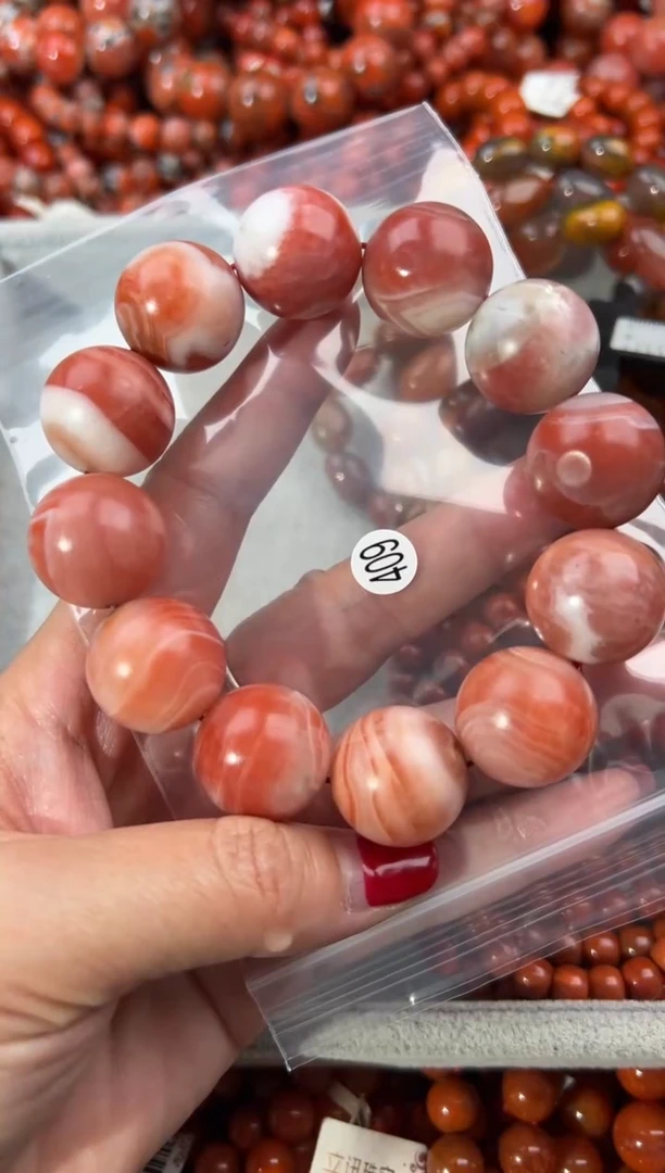 未镶嵌手串南红玛瑙19+