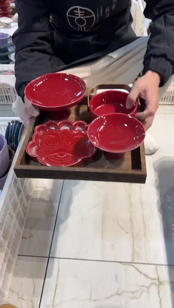 瓷片瓷微瑕商品 介意勿拍 带托盘