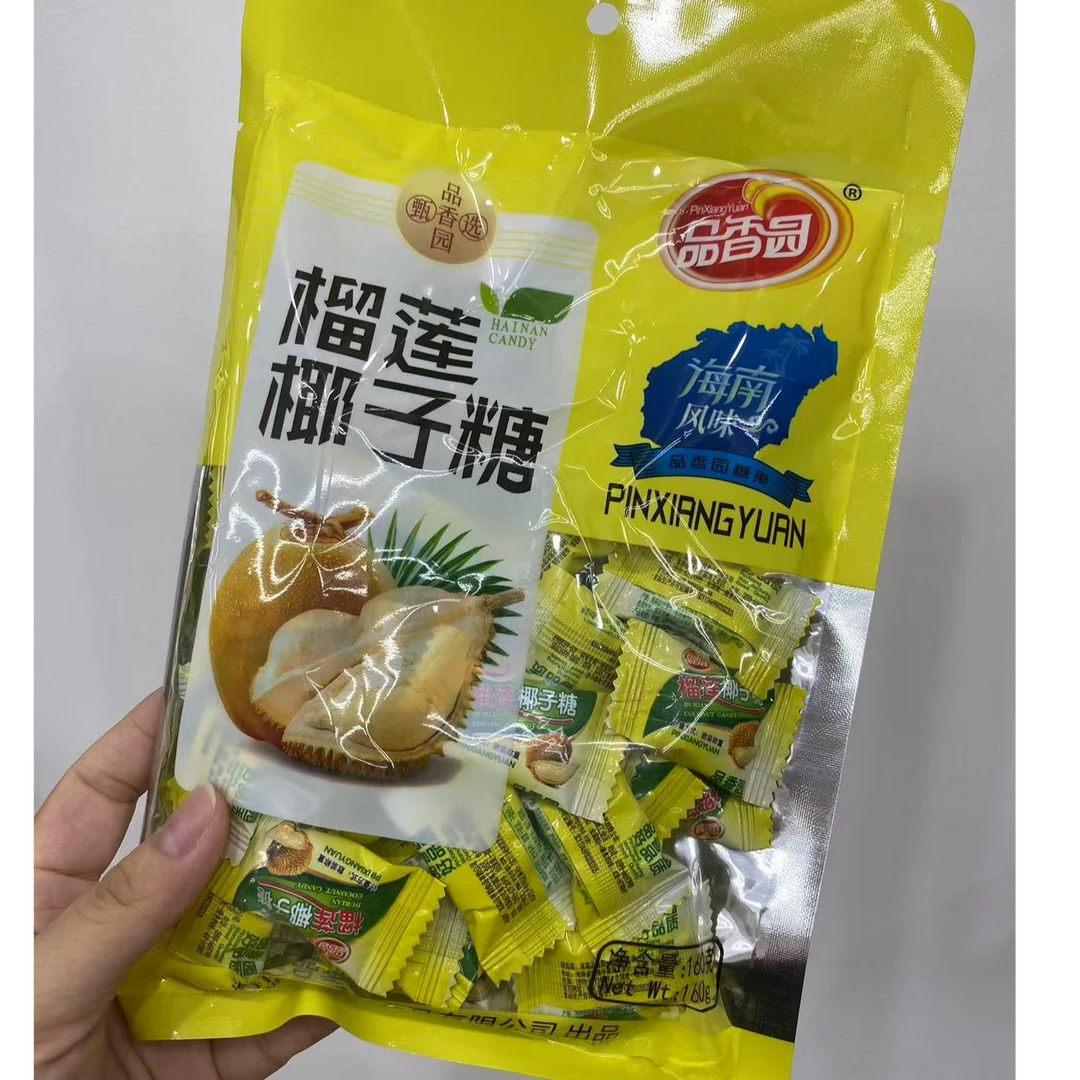品香园榴莲椰子糖160g