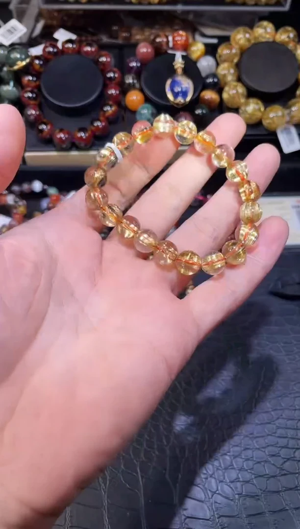 未镶嵌手链水晶钛晶单圈手链A9