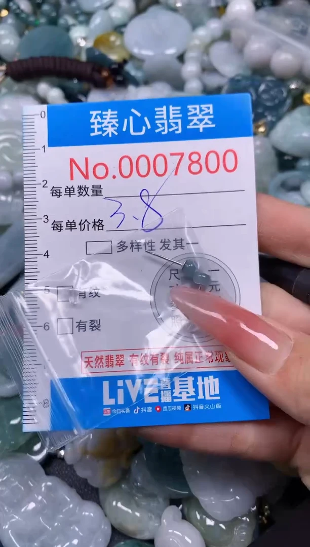 【闪购商品】翡翠颈饰未镶嵌含绳0007800