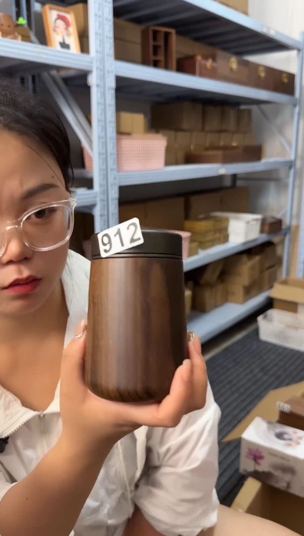 木912号特价黑檀茶叶罐