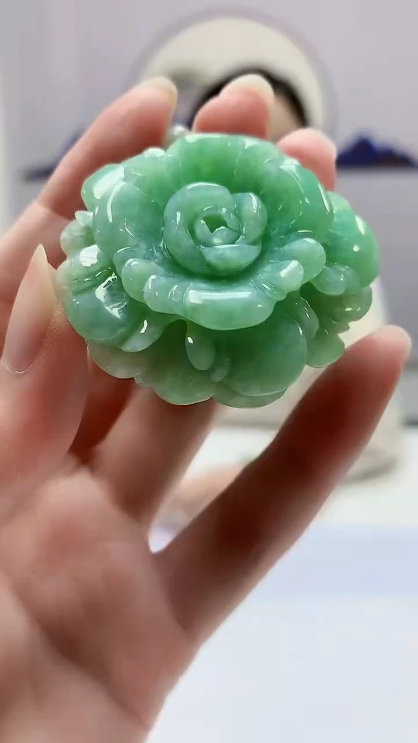 【闪购商品】定制翡翠未镶嵌4852zm-毛货挂件44花牌