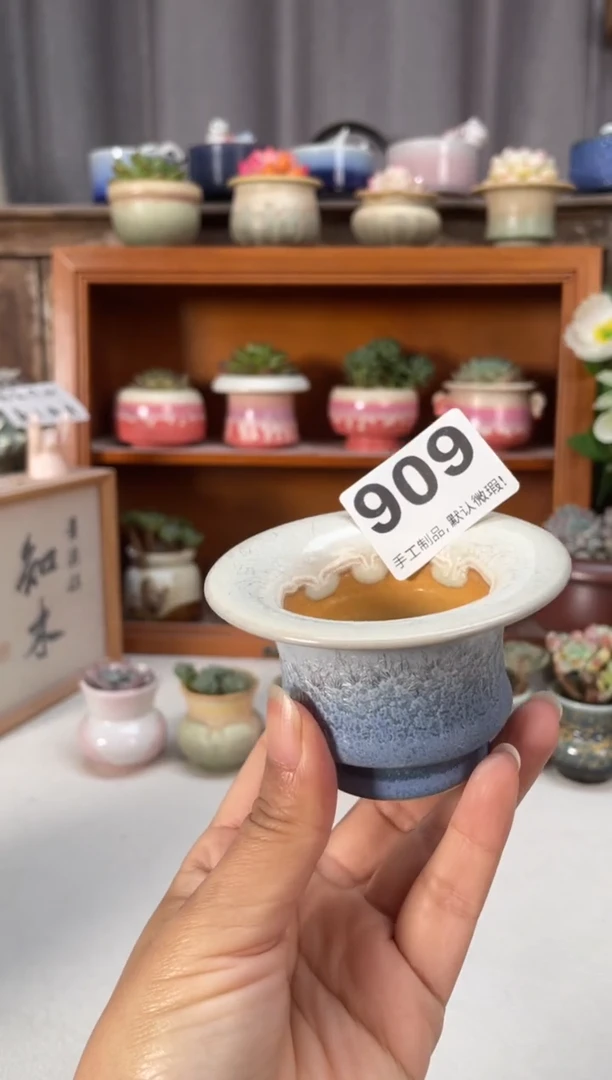 瓷片909知木小芳花盆