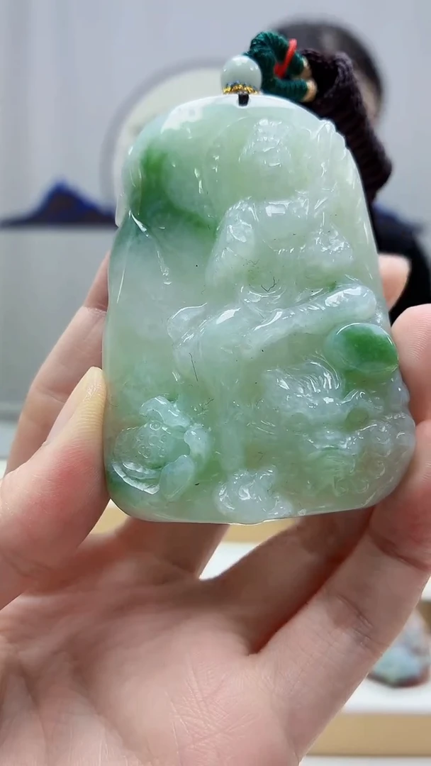 未镶嵌定制翡翠4812zm-毛货挂件33观音