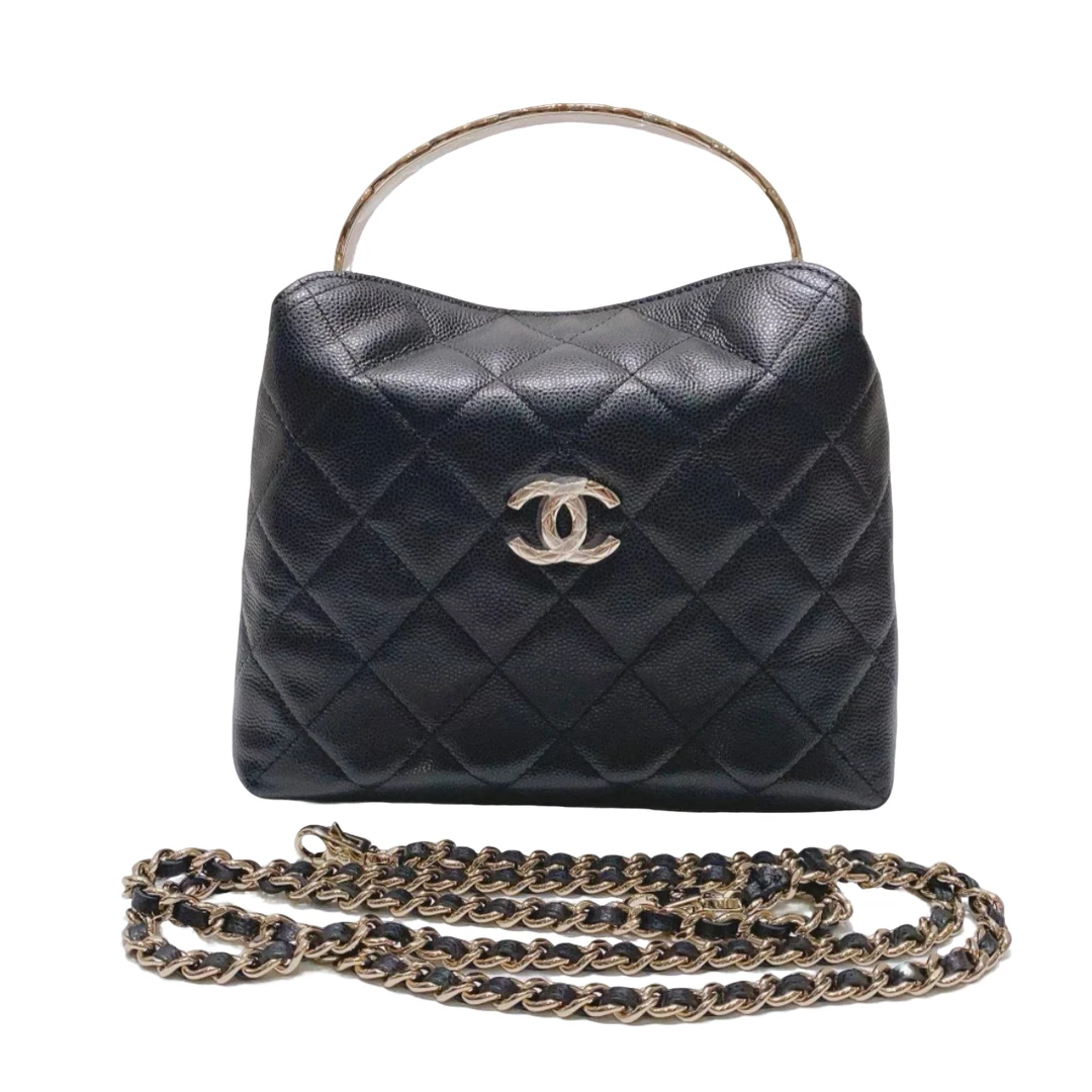 99新 Chanel/香奈儿 25s coco crush菱格纹手提包链条包芯片