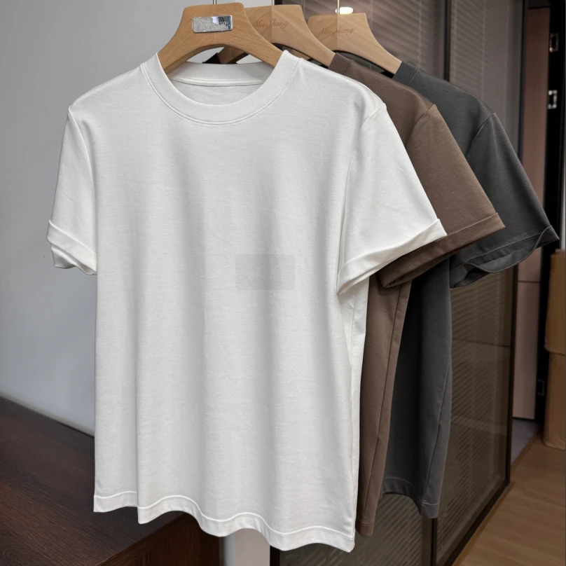【梦夏M/X专属】汉麻汉麻匹马棉重磅圆领短袖T桖0189