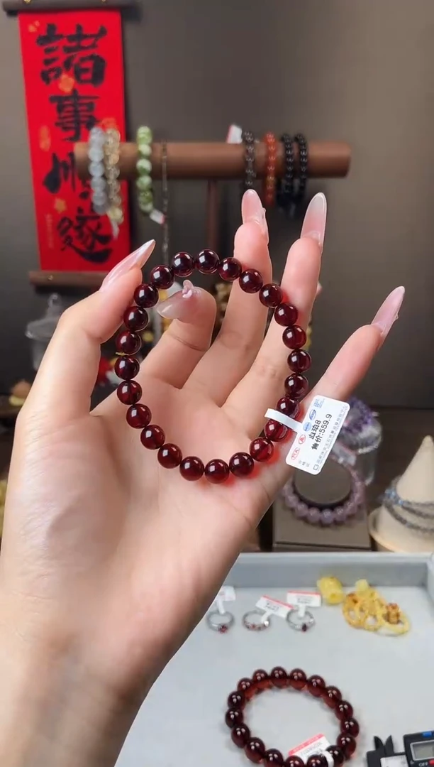 未镶嵌血珀手链8mm血珀