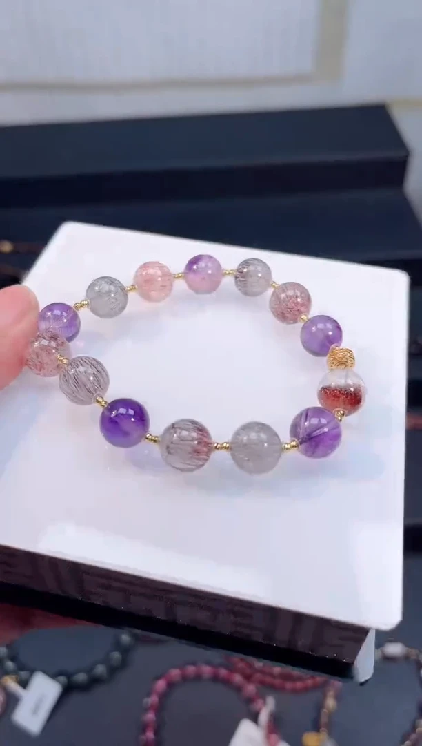 18K金镶嵌颈饰水晶【百晶灵儿】定制款