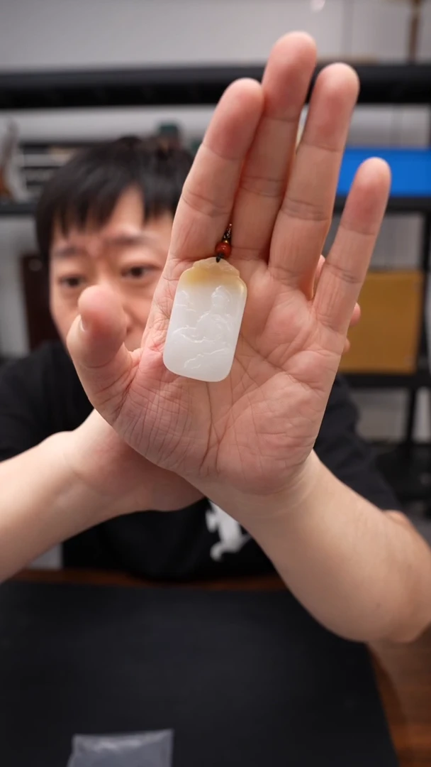 颈饰未镶嵌和田玉1208DL041观音吊坠