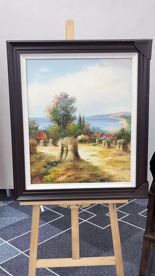 国画油画王东圃-50x60-风景-带框