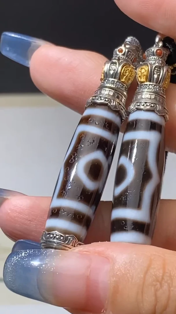 银S925镶嵌颈饰玛瑙/玉髓（覆膜）Q33127多样性发其一