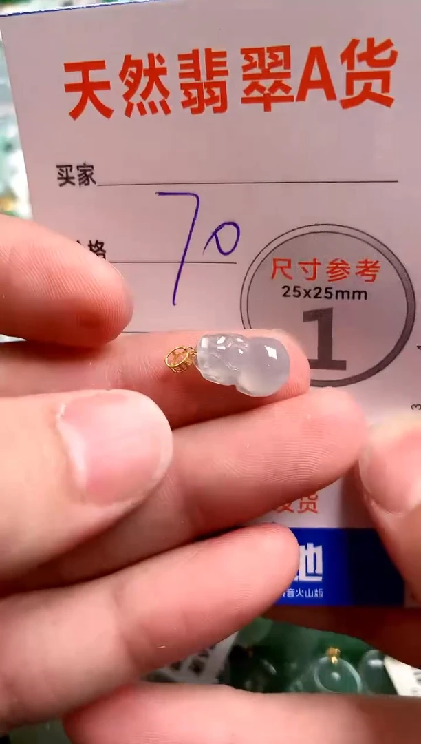 【闪购商品】翡翠颈饰18K金镶嵌13003696