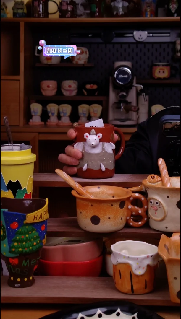 杯子陶景德镇可爱设计师款陶瓷54