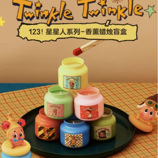 POP MART/泡泡玛特123!星星人系列-香薰蜡烛盲盒