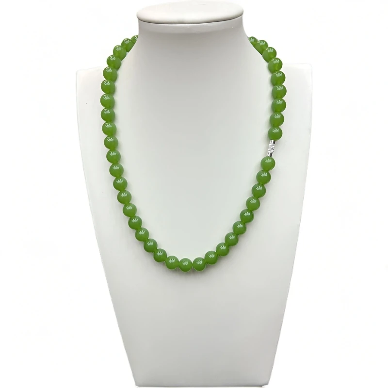 A672精品果阳绿单圈10mm妈妈项链百搭