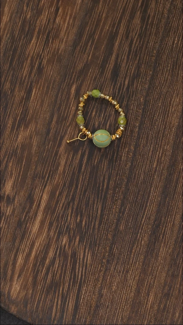 【闪购商品】绿松石戒指18K金镶嵌1