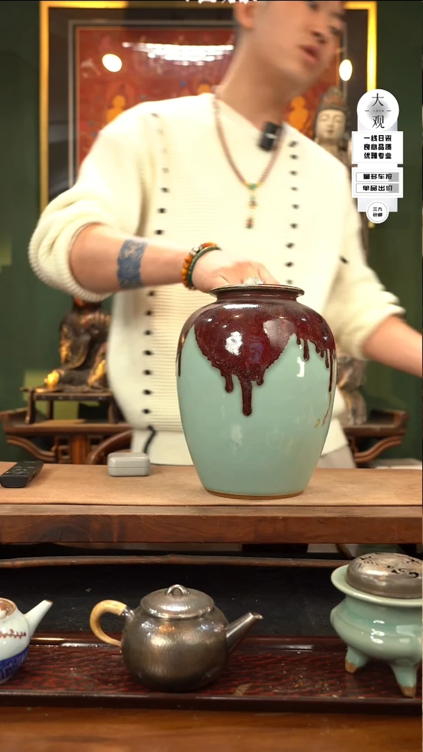 【闪购商品】瓷片大观论器花瓶