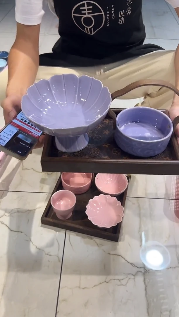 瓷片微瑕商品，介意勿拍-木托盘