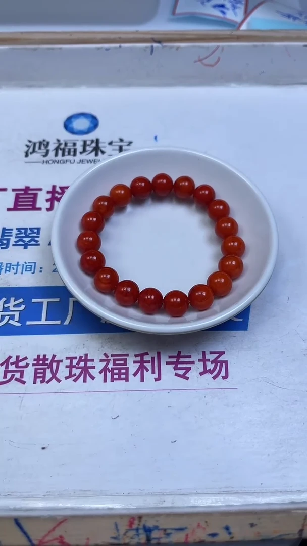裸石蜜蜡未镶嵌M175红皮老蜡10mm1条13元