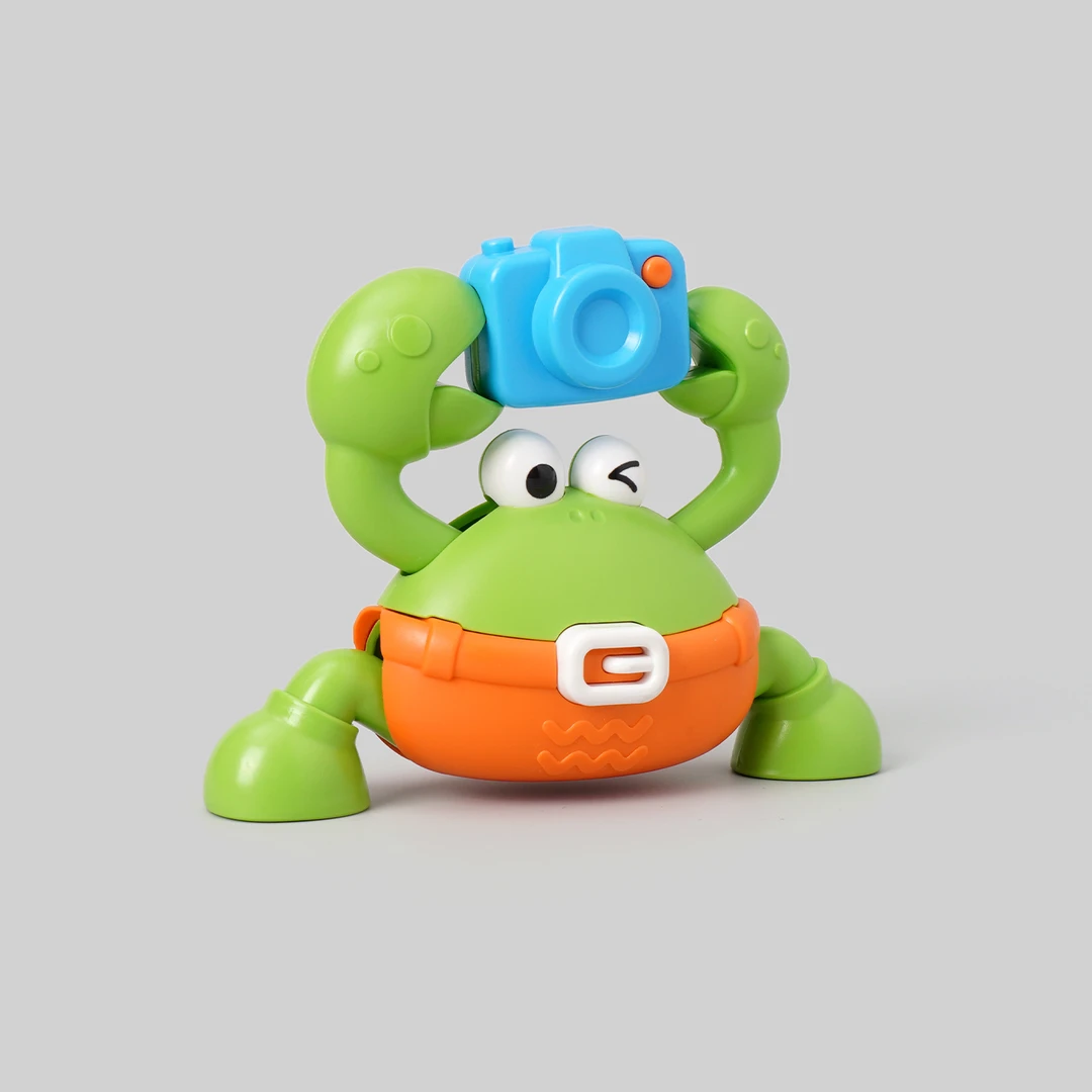 儿童上链螃蟹发条玩具上弦横着走的玩具1-2宝宝3婴儿早教学爬男女