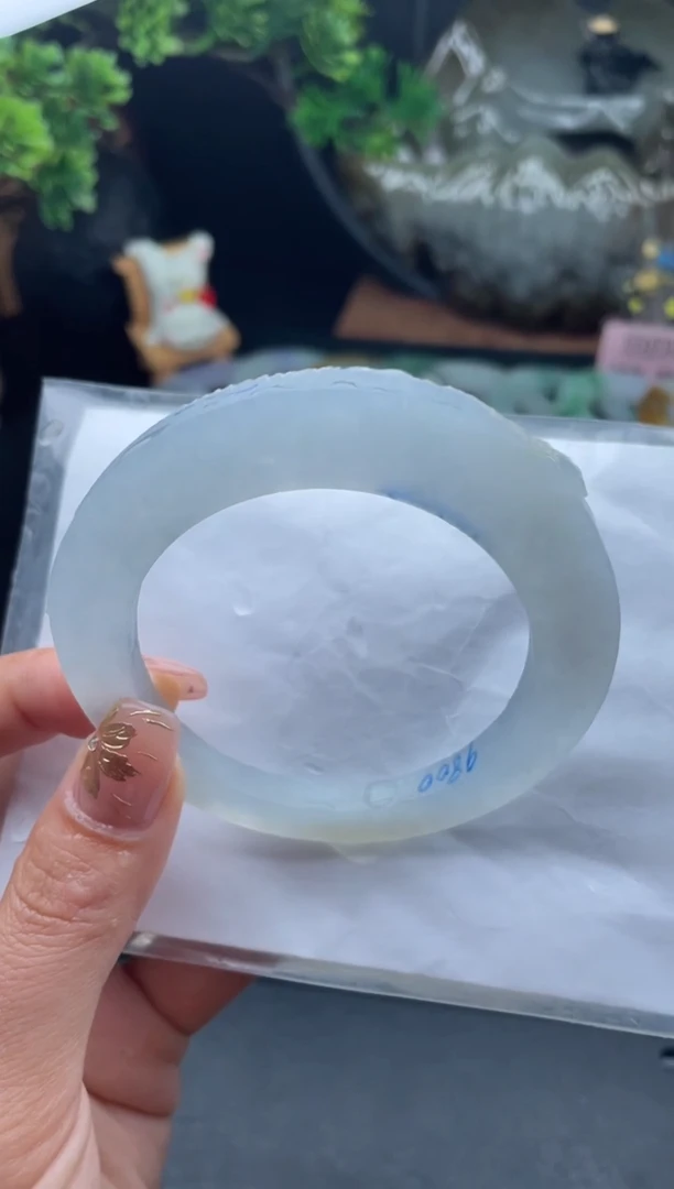 未镶嵌手镯定制翡翠18号冰条手镯