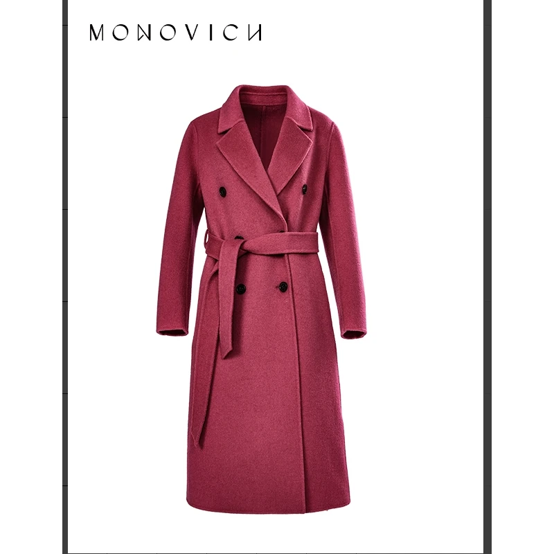 【商场同款】绵羊毛100% 双面呢大衣外套8462380746