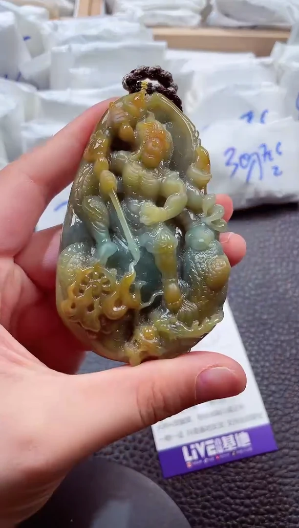 颈饰未镶嵌翡翠00001554御龙不动