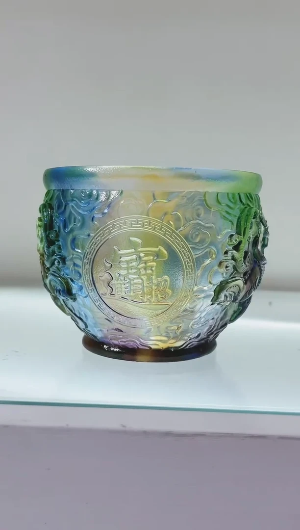 手工艺品琉璃古法琉璃聚宝盆