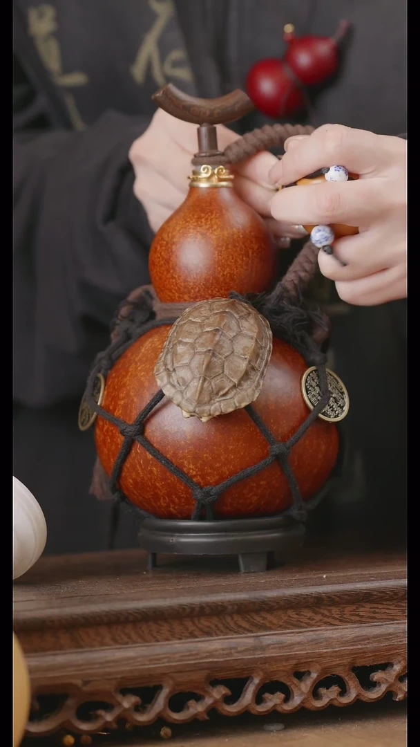 【闪购商品】193号精品天然大漆工艺防渗内胆酒葫芦~