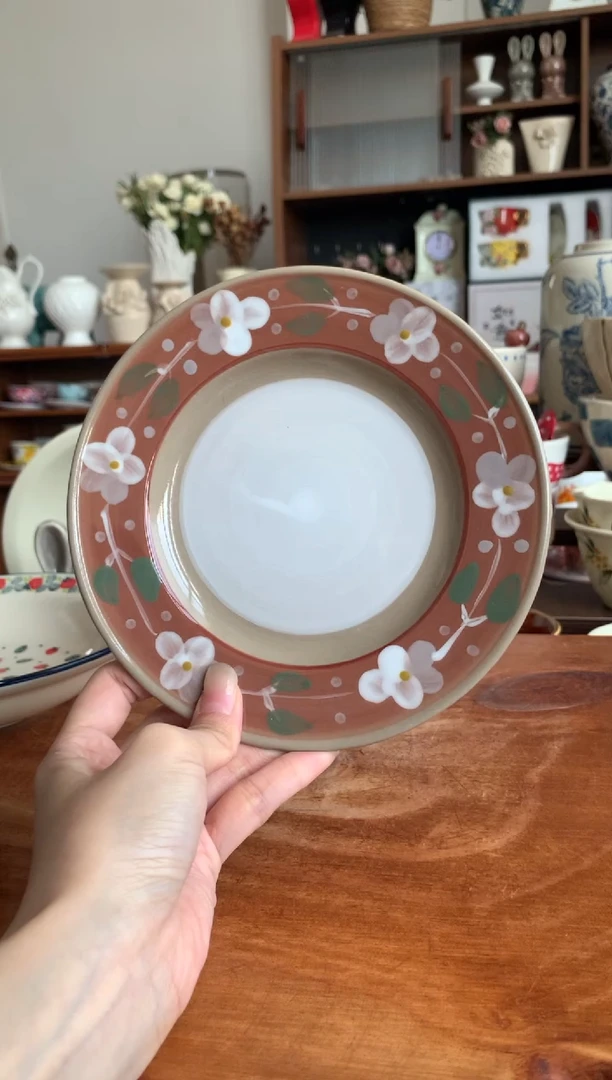 陶瓷【清仓默认微瑕】玛奇朵6.5寸小盘