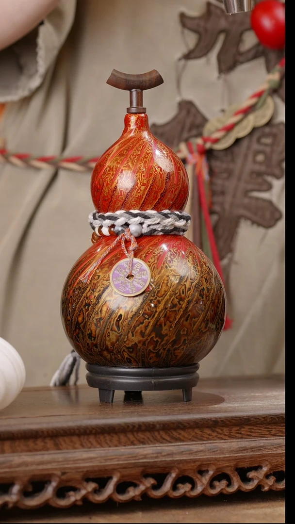 258号精品天然大漆酒葫芦一物一拍~*