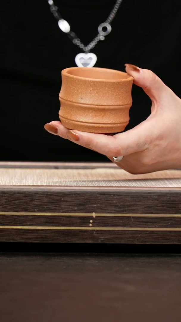 茶壶紫砂金降坡  竹节杯