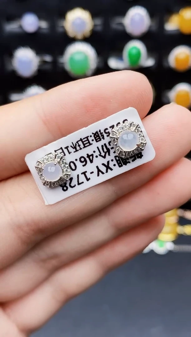 银S925镶嵌戒指翡翠1103