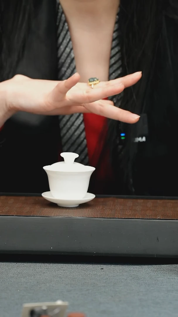 【闪购商品】杯五堂 玲珑骨瓷盖碗