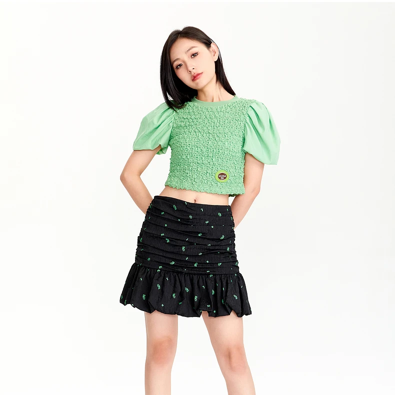 【高高甄选】lulusmile新款百褶短半裙女
