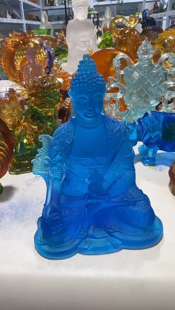 琉璃231  药师 古法琉璃  微瑕介意勿拍 不退不换