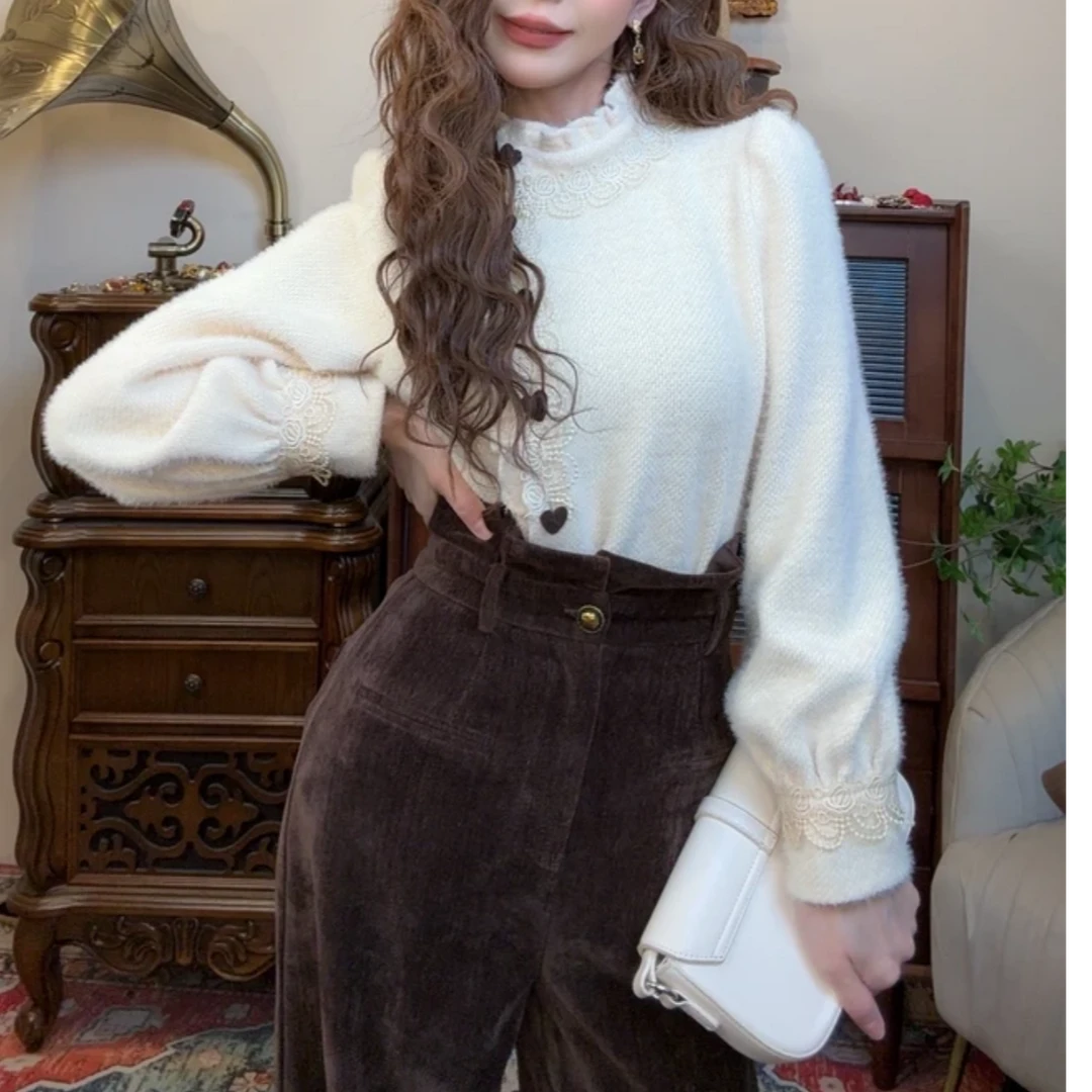 冬季加厚设计感斜襟时尚通勤衬衫女衬衣上衣